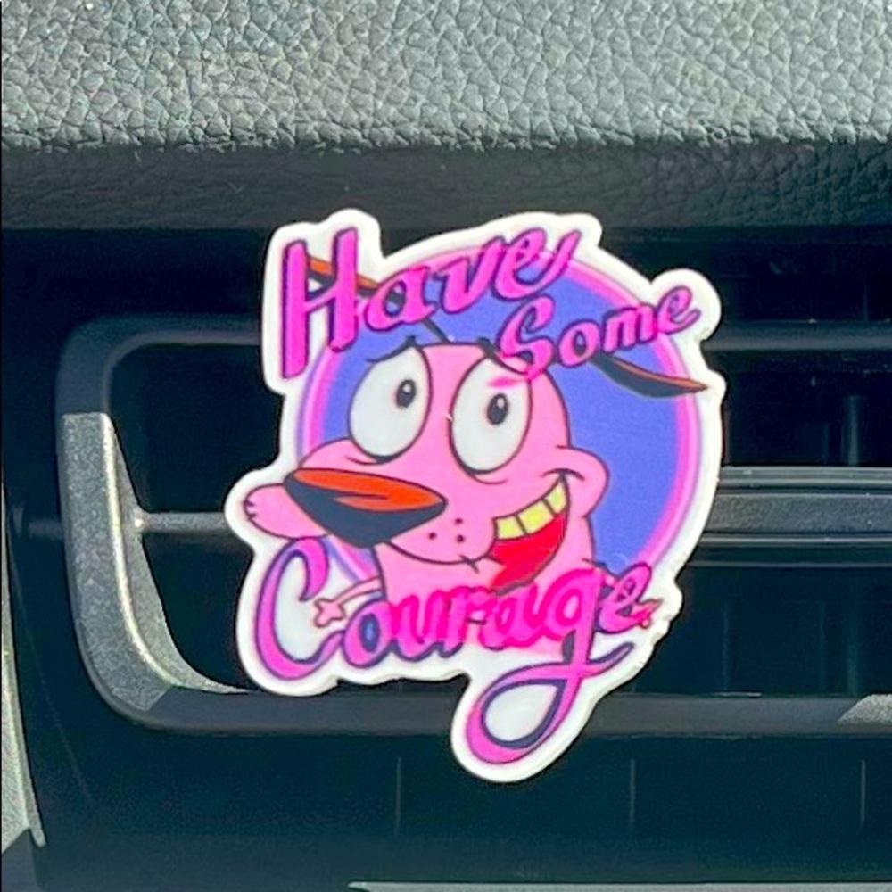 Courage the Cowardly Dog inspired Car Air Freshener